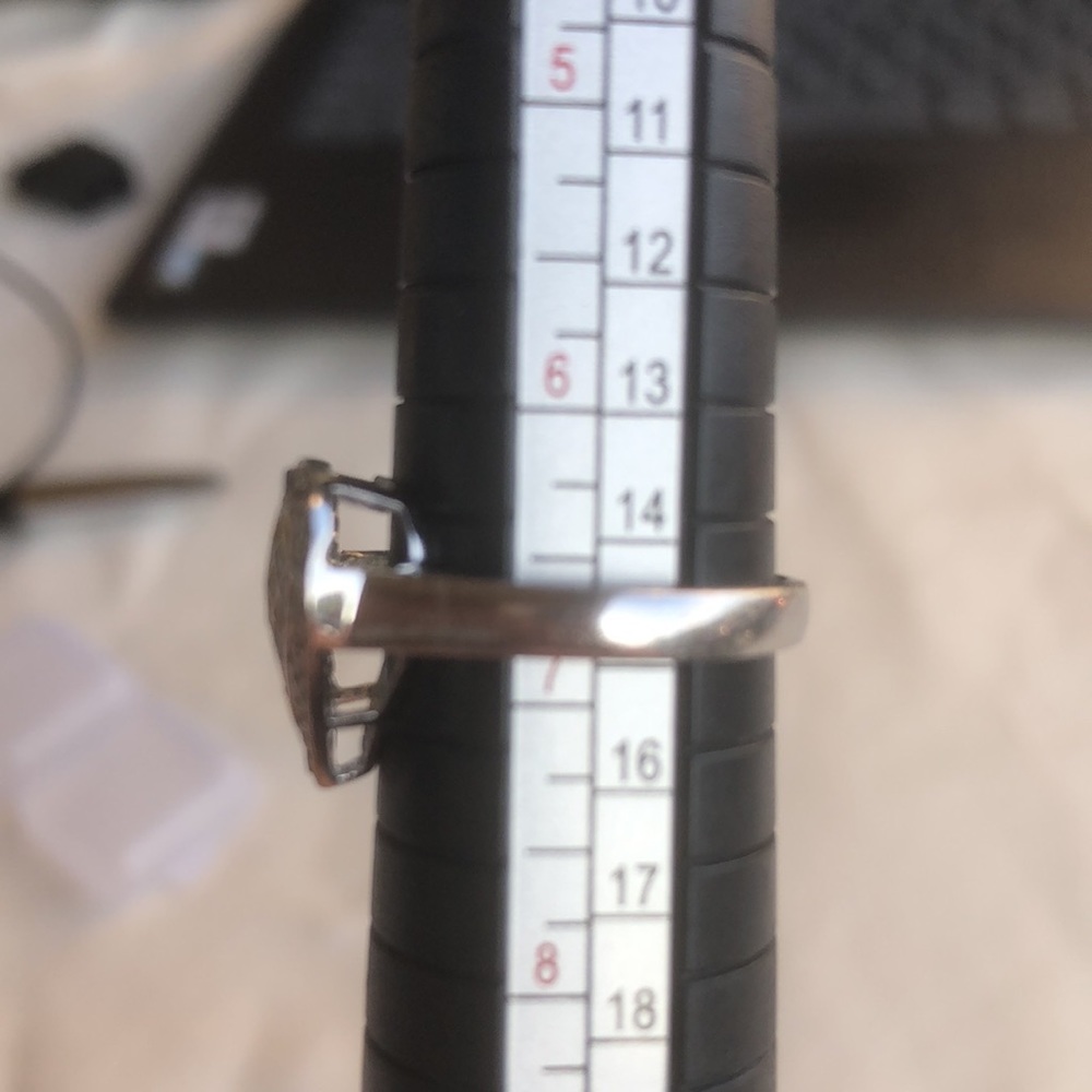 925 Silver With Diamonds Ring - image 4